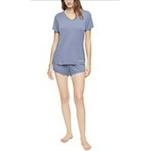 CALVIN KLEIN 2-Piece Logo Pajama Short Set